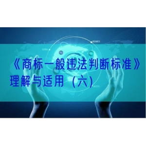 《商标一般违法判断标准》理解与适用（六）